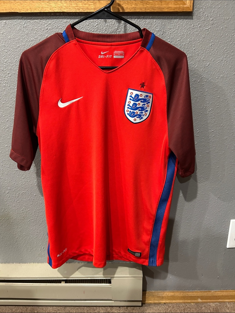 Nike England Dri-FIT Men's Soccer Away Jersey 2016